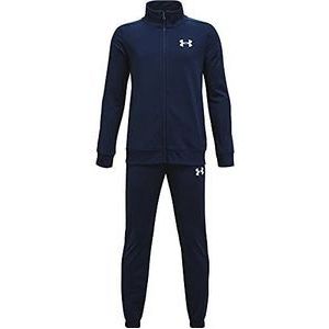 Under Armour jongens Comfortabel joggingpak, veelzijdig trainingspak Knit Track Suit, Academy / wit, S