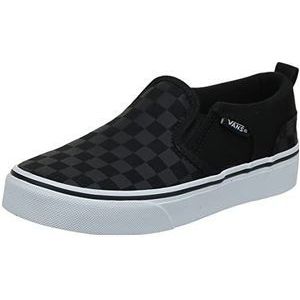Vans Asher Sneakers voor kinderen, uniseks, Checker Zwart Zwart, 10.5 UK Child