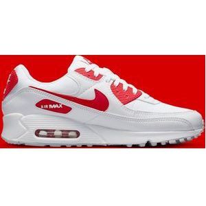 Nike Air Max 90 Wit / Rood - Heren Sneaker - DX8966-100 - Maat 38.5