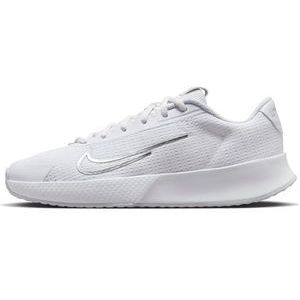 Nike Dames Court Vapor Lite 2 Sneaker, Wit Metallic Zilver Puur Platina, 40.5 EU