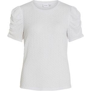 VILA VIANINE S/S PUFF SLEEVE TOP - NOOS Dames T-shirt - Maat L