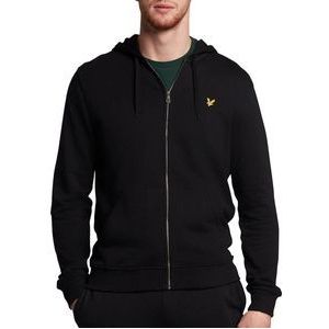 Lyle & Scott Zip Through Hoodie Truien & Vesten Heren - Sweater - Hoodie - Vest- Zwart - Maat M