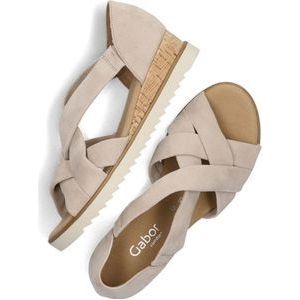 Gabor 782 Sandalen - Met Sleehak - Dames - Beige - Maat 39