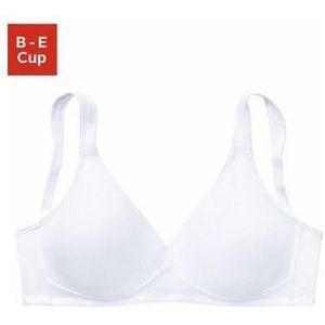 Triumph Bh zonder beugels Modern Soft Cotton N subtiel gestreept, met vormgevende cups zonder vulling