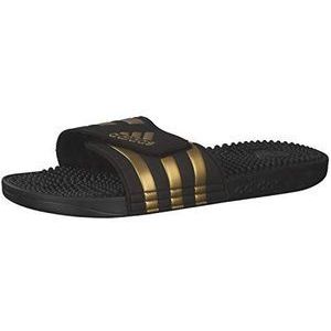 adidas Adissage Slippers uniseks-volwassene, Core Black Gold Metallic Core Black, 46 EU