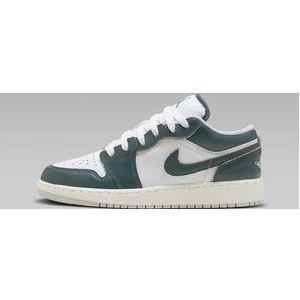 Nike Air Jordan 1 Low SE GS """"Oxidized Green"""" - Sneakers - Kids - Unisex - Maat 38 - Wit/Groen