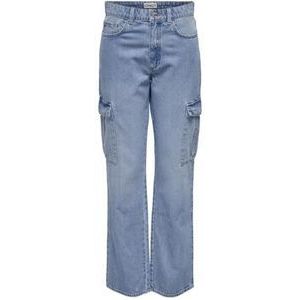 ONLY Cargobroek voor dames, blauw (light blue denim), 29W / 30L