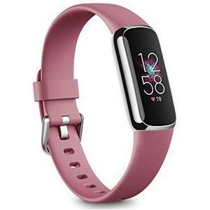 Fitbit Luxe Health & Fitness Tracker with 6-Month Fitbit Premium Membership Included, Stress Management Tools and up to 5 Days Battery, Platinum / Orchid
