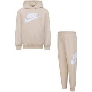 Nike -Overall, bestaande uit sweatjack en broek, sweatshirt met capuchon, sweatshirt met kangoeroezakken, sweatshirt met geborduurd logo, broek met verstelbare taille met trekkoord, broek met