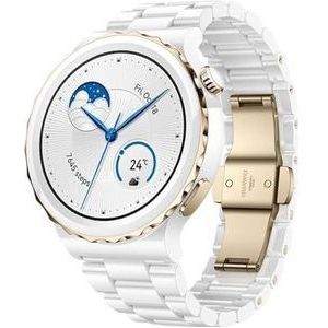 Huawei Watch GT 3 Pro - Smartwatch - 43mm - Keramiek - Wit Keramiek bandje