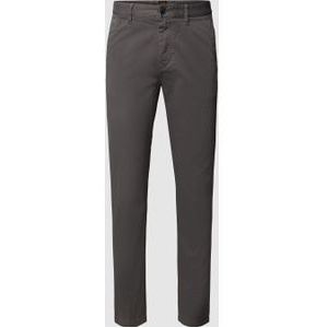 Tapered fit chino met stretch