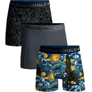 Muchachomalo boxershorts, heren boxers normale lengte (3-pack), Boxer Shorts Starry -  Maat: M