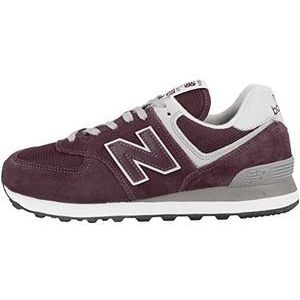 New Balance Dames 574 Sneaker, Bordeaux Donker, 39 EU