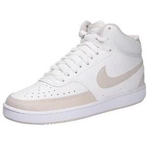 Nike Wmns Court Vision Mid, driekwart hoge vrouw, Summit White/Lt Orewood Brn-White, 42 EU, Wit (Summit White Lt Orewood Brn White), 42 EU