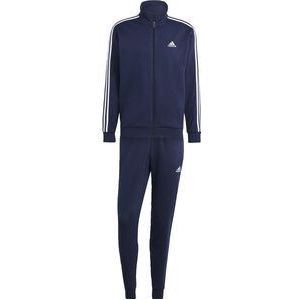 adidas Sportswear Basic 3-Stripes Fleece Trainingspak - Heren - Blauw- XL