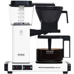 Moccamaster KBG Select Koffiezetapparaat met filter, 1520 W, 125 liter, mat wit