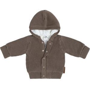 Baby's Only Vestje met capuchon teddy Soul - Mokka - 74 - 100% ecologisch katoen - GOTS