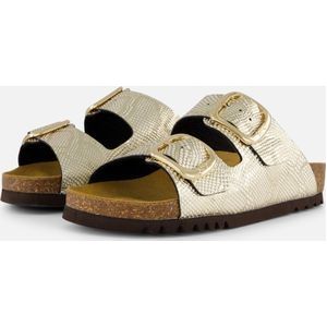 Scholl Noelle Raffia Sandalen goud Leer - Dames - Maat 40