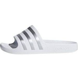 adidas Adilette Aqua K, Unisex Kid's Sneaker, Ftwr Wit/Zilver Met./Ftwr Wit, 11.5k UK (30 EU), Ftwr Wit Zilver Met Ftwr Wit