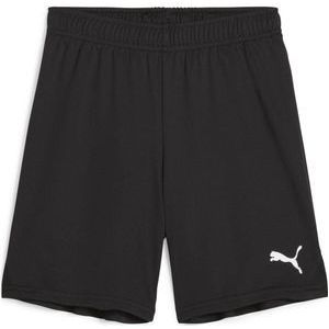 PUMA teamGOAL Shorts Jr Unisex Sportbroek - Puma Zwart-Puma Wit - Maat 116