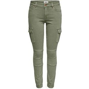 ONLY Onlmissouri Reg ANK Cargo PNT Noos vrijetijdsbroek voor dames, oil green, 42W x 32L