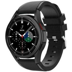 Strap-it Samsung Galaxy Watch 4 Classic 42mm siliconen bandje (zwart)