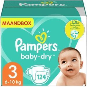 Pampers - Baby Dry - Maat 3 - Maandbox - 124 luiers