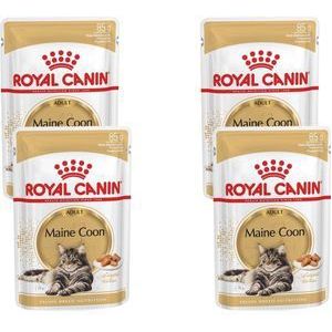 Royal Canin Fbn Maine Coon Adult Pouch - Kattenvoer - 4 x 12x85 g