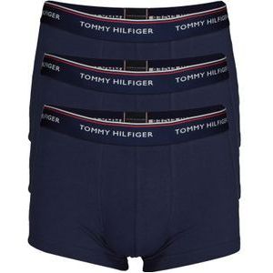 Tommy Hilfiger low rise trunk (3-pack), lage heren boxers kort, blauw -  Maat: XXL