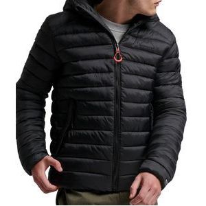 Superdry Hooded Fuji Sport Padded Jkt Heren Jas - Black - Maat Xl