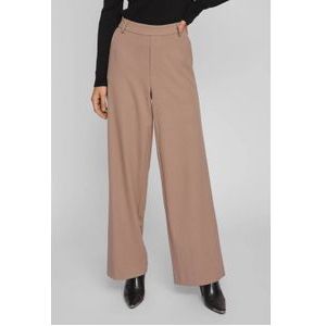 VILA High Waist Wide Leg Broek VIVARONE Bruin