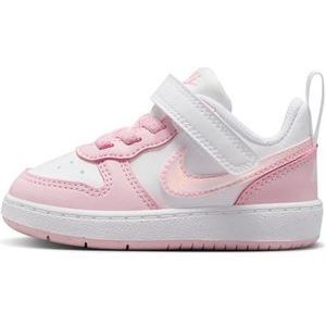 Nike Court Borough Low Recraft (Td) Sneakers voor jongens, Wit Roze Foam, 18.5 EU