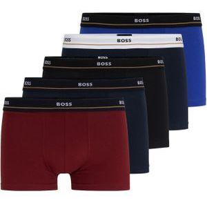 HUGO BOSS Essential trunks (5-pack), heren boxers kort, multicolor (set met verschillende kleuren) -  Maat: L