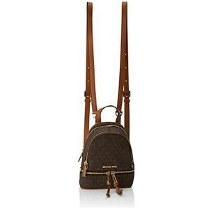 Michael Kors Dames Rhea Zip XS MSGR Backpack, 7x20x18 cm (B x H x L), bruin (brown)
