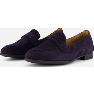 Gabor Instappers blauw Suede - Dames - Maat 38