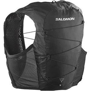 Salomon Active Skin 8 Trail Running, trekking en wandelen, voor dames en heren, compatibel met drinkzak, 1,5 l, zwart, maat L