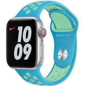 Nike Sport Band voor de Apple Watch Series 1-9 / SE - 38/40/41 mm - Chlorine Blue/Green Glow