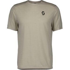 Scott - Trail / Running kleding - Endurance LT M Shirt Dust White voor Heren van Gerecycled Polyester - Maat L - Beige