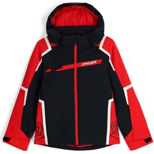 Spyder - Kinder ski jassen - Challenger Jacket Black voor Unisex - Kindermaat 10 jaar - Zwart