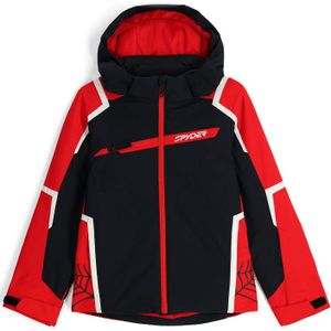 Spyder - Kinder ski jassen - Challenger Jacket Black voor Unisex - Kindermaat 10 jaar - Zwart