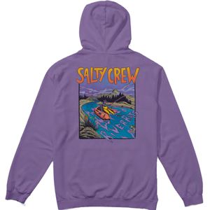 Salty Crew - Sweatshirts en fleeces - River Rats Hooded Fleece Purple Heart voor Heren - Maat M - Paars