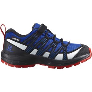 Salomon - Kinder wandelschoenen - Xa Pro V8 Cswp K Lapis Blue/Black/Fiery Red voor Unisex - Kindermaat 30 - Blauw