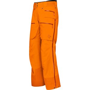 Norrona - Skibroeken - Lofoten Gore-Tex Pro Pants M'S Exuberance voor Heren - Maat M - Oranje