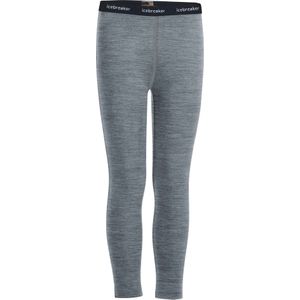 Icebreaker - Kinder thermokleding - K Merino 200 Oasis Leggings Gritstone Heather voor Unisex van Wol - Kindermaat 8 jaar - Grijs