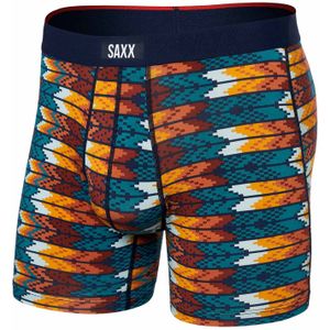 Saxx Underwear - Boxers en slips - Vibe Xtra Boxer Brief Fly Arrowhead Storm Blue voor Heren - Maat M - Blauw