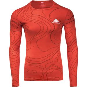 Masherbrum - Wandel- en bergsportkleding - T-Shirt M Proclimb2 ML Rouge Lava voor Heren - Maat L - Rood