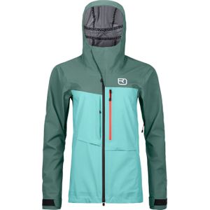 Ortovox - Dames ski jassen - 3L Ravine Shell Jacket W Ice Waterfall voor Dames van Wol - Maat S - Blauw