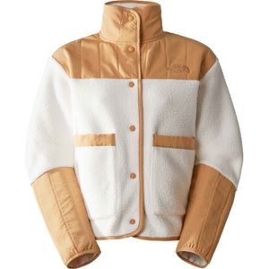 The North Face - Dames sweatshirts en fleeces - W Cragmont Fleece Jacket Gardenia White/Almond Butter voor Dames - Maat L - Wit