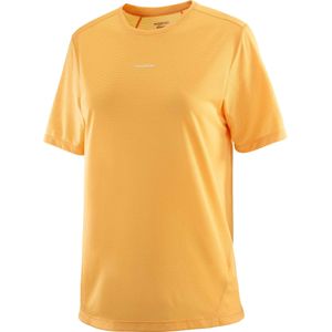 Salomon - Trail / Running dameskleding - Shkout Core SS Tee W Warm Apricot voor Dames - Maat S - Geel