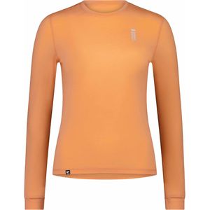 Mons Royale - Dames thermokleding - W Cascade Merino Flex 200 LS Punch  voor Dames van Wol - Maat M - Oranje